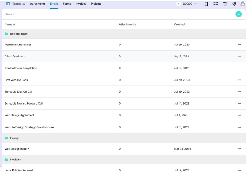 organizing and creating your initial templates