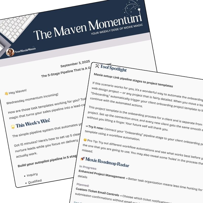maven momentum newsletter example